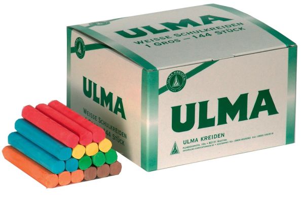 ULMA-Farbkreide 6-farbig sortiert 144 Stück - 1 Gros