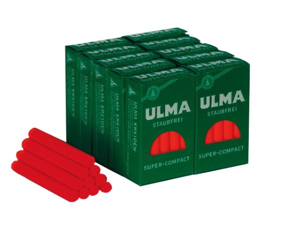 Ulma C-Kreide rot staubfrei 100 Stück (10x10)