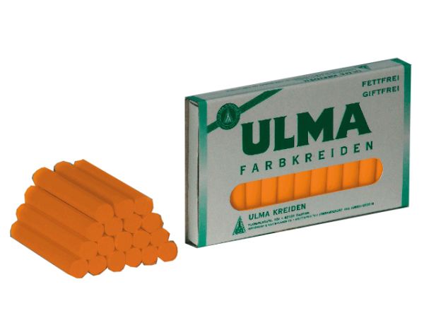 Ulma-Fabkreide,orange, a 12 Stück = 1 DTZ